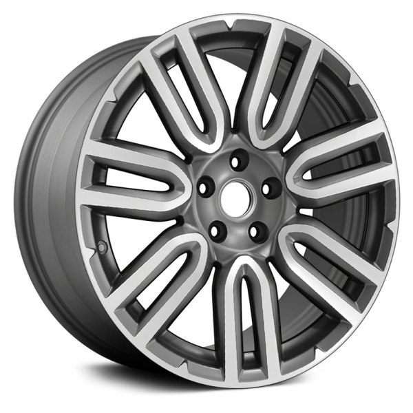 Replace® - 19 x 10 7 V-Spoke Charcoal Metallic with Machined Face Alloy Factory Wheel (Remanufactured)