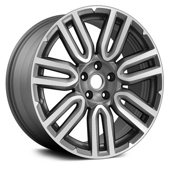 Replace® - 7 V-Spoke Charcoal Metallic with Machined Face 19x10 Alloy Factory Wheel - Remanufactured