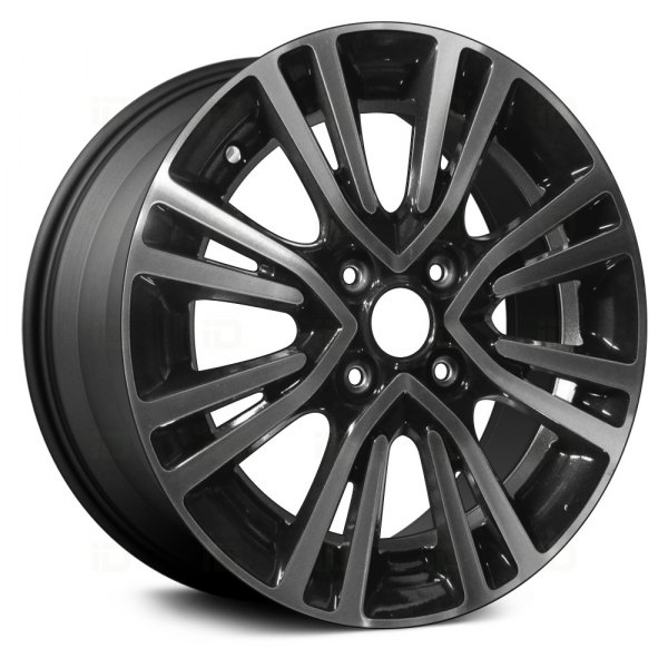Replace® - 15 x 5 8 V-Spoke Dark Charcoal with Machined Face Alloy Factory Wheel (Remanufactured)