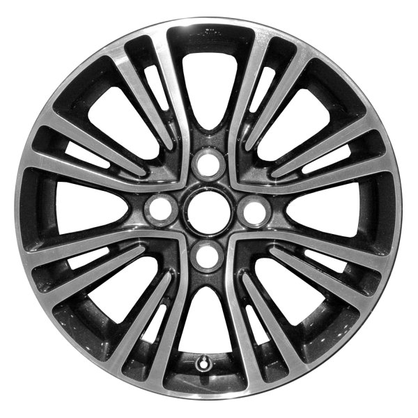 Replace® - 15 x 5 8 V-Spoke Painted Gloss Black Alloy Factory Wheel (Remanufactured)