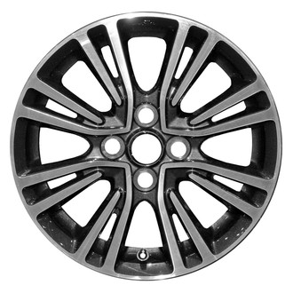 Replace® - 8 V-Spoke Painted Gloss Black 15x5 Alloy Factory Wheel - Remanufactured