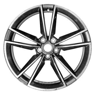 Replace® - Double 5-Spoke Machined And Medium Black Metallic 20x8.5 Alloy Factory Wheel - Remanufactured