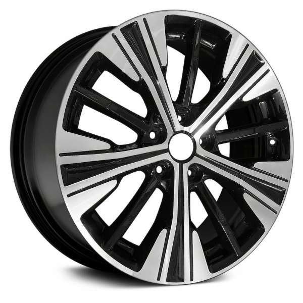 Replace® - 18 x 7 10-Slot Black with Machined Face Alloy Factory Wheel (Remanufactured)