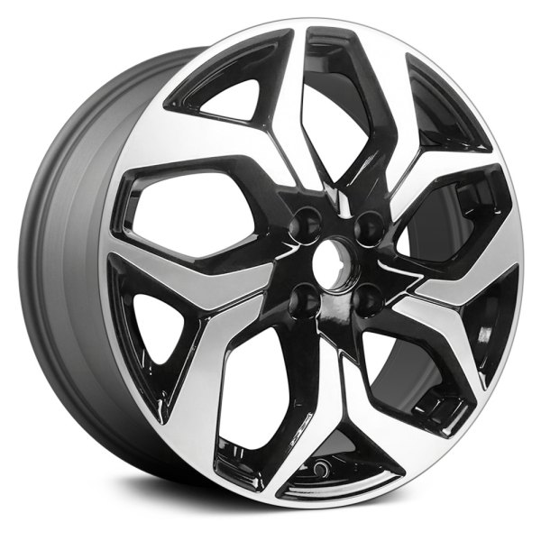 Replace® - 18 x 7 10 Spiral-Spoke Medium Charcoal with Machined Face Alloy Factory Wheel (Remanufactured)