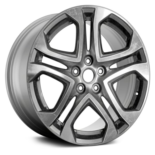 Replace® - 19 x 9 Double 5-Spoke Medium Metallic Silver with Machined Accents Alloy Factory Wheel (Remanufactured)