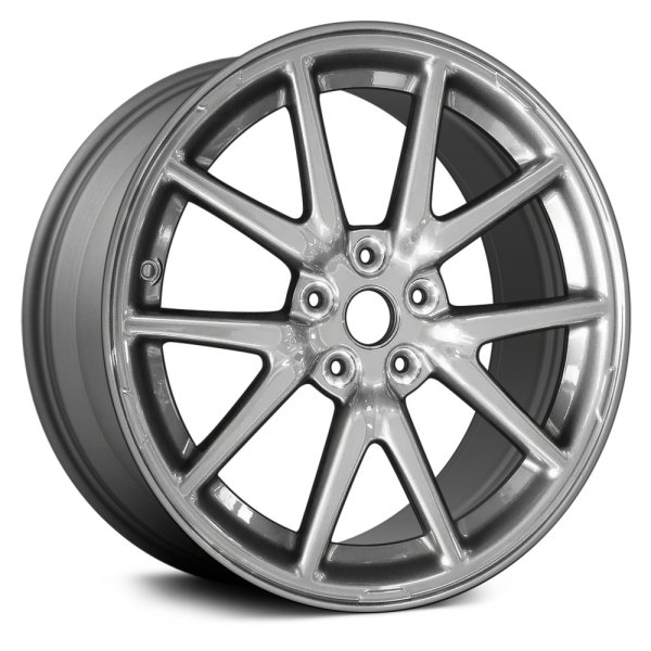 Replace® - 18 x 8.5 5 V-Spoke Charcoal Metallic with Machined Face Alloy Factory Wheel (Remanufactured)