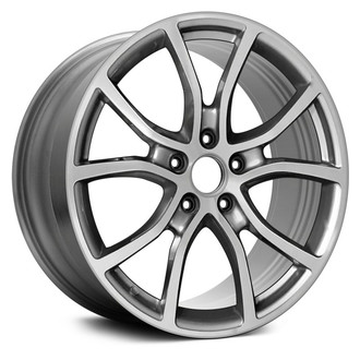 Replace® - 5 V-Spoke Machined and Silver 21x11 Alloy Factory Wheel - Remanufactured
