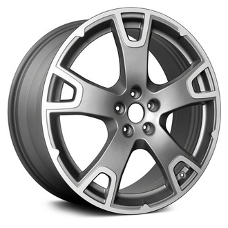 Replace® - Double 5-Spoke Machined and Medium Charcoal Metallic 20x9 Alloy Factory Wheel - Remanufactured