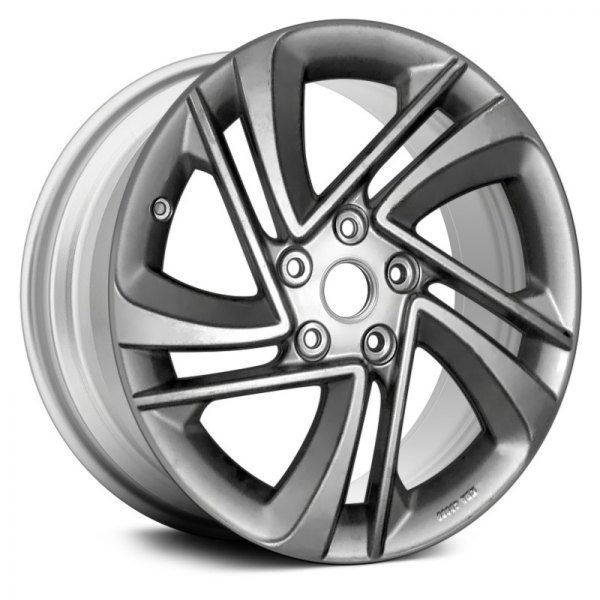 Replace® - 17 x 7 5 Double Spiral-Spoke Silver Alloy Factory Wheel (Remanufactured)