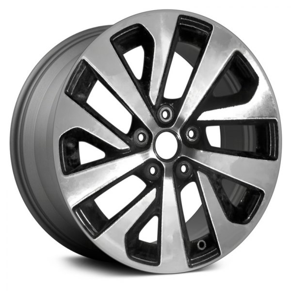 Replace® - 17 x 7 5 Spiral-Spoke Machined With Medium Charcoal Accents Alloy Factory Wheel (Remanufactured)