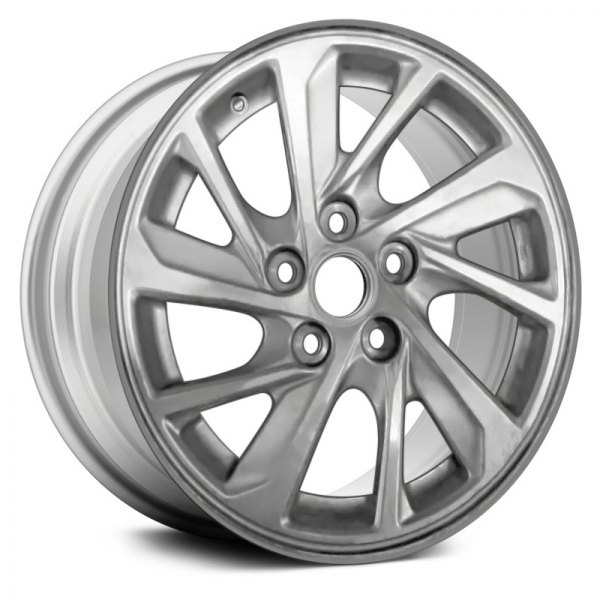 Replace® - 16 x 6.5 10 Spiral-Spoke Sparkle Silver Alloy Factory Wheel (Remanufactured)