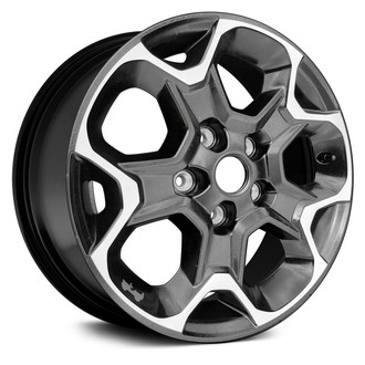 Replace® - 5 Y-Spoke Machined Black with Light Gray Jeep Sticker 17x7.5 Alloy Factory Wheel - Remanufactured