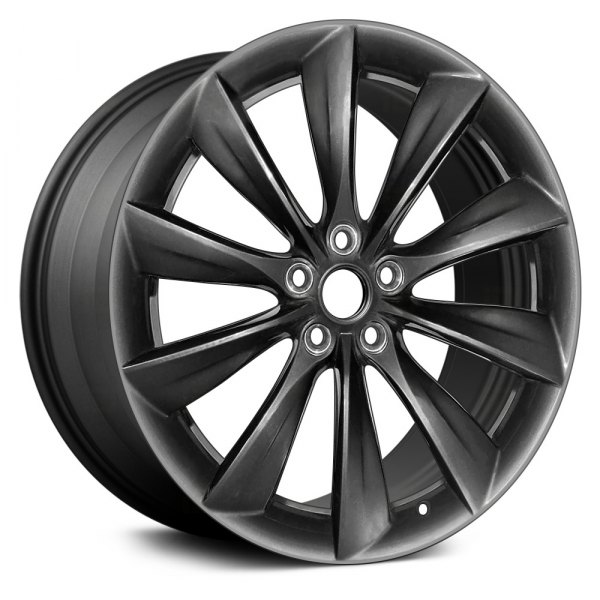 Replace® - 19 x 8.5 10-Spoke Machined and Dark Charcoal Alloy Factory Wheel (Remanufactured)