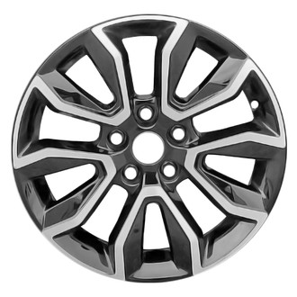 Replace® - 10-Spoke Machined Gloss Black 17x7.5 Alloy Factory Wheel - Remanufactured
