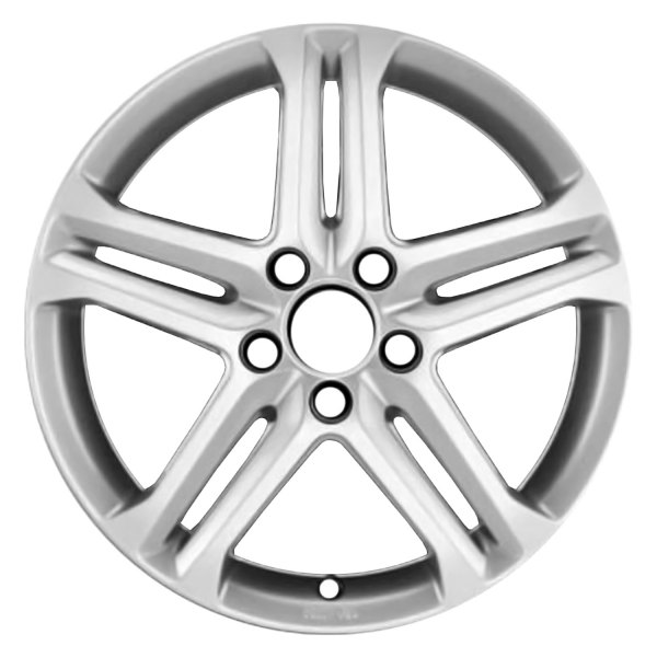 Replace® - 17 x 7 Double 5-Spoke Light Silver Metallic Alloy Factory Wheel (Remanufactured)