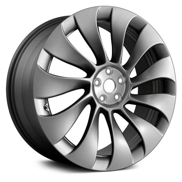Replace® - 21 x 9.5 11 Turbine-Spoke Machined and Dark Charcoal Alloy Factory Wheel (Remanufactured)