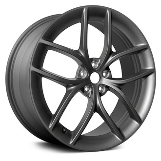Replace® - 5 Y-Spoke Machined and Medium Charcoal Metallic 20x9 Alloy Factory Wheel - Remanufactured