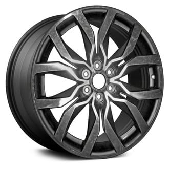 Replace® - 12-Spoke Machined and Dark Charcoal 20x8 Alloy Factory Wheel - Remanufactured