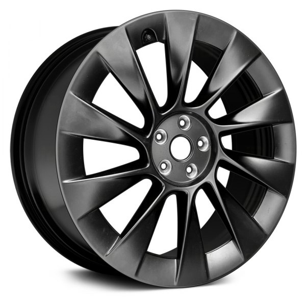 Replace® - 20 x 9.5 10-Spoke Black Alloy Factory Wheel (Remanufactured)