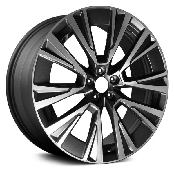 Replace® - 20 x 9 10-Spoke Machined and Dark Charcoal Alloy Factory Wheel (Factory Take Off)