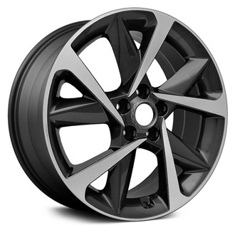 Replace® - 10-Spoke Machined and Dark Charcoal 19x8 Alloy Factory Wheel - Remanufactured