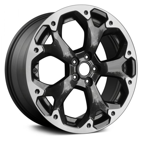 Replace® - 17 x 7 5 Split-Spoke Machined Dark Charcoal Alloy Factory Wheel (Remanufactured)