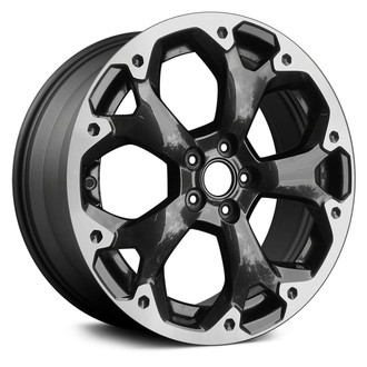 Replace® - 5 Split-Spoke Machined Dark Charcoal 17x7 Alloy Factory Wheel - Remanufactured