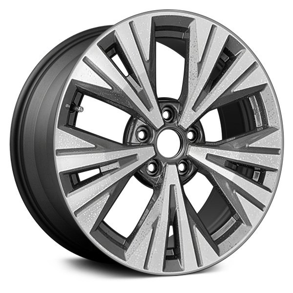 Replace® - 18 x 7.5 5 W-Spoke Machined and Dark Charcoal Alloy Factory Wheel (Factory Take Off)