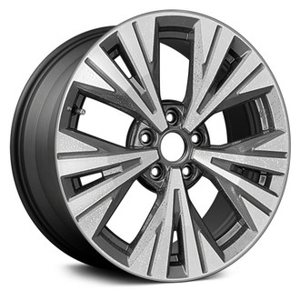 Replace® - 5 W-Spoke Machined and Dark Charcoal 18x7.5 Alloy Factory Wheel - Remanufactured