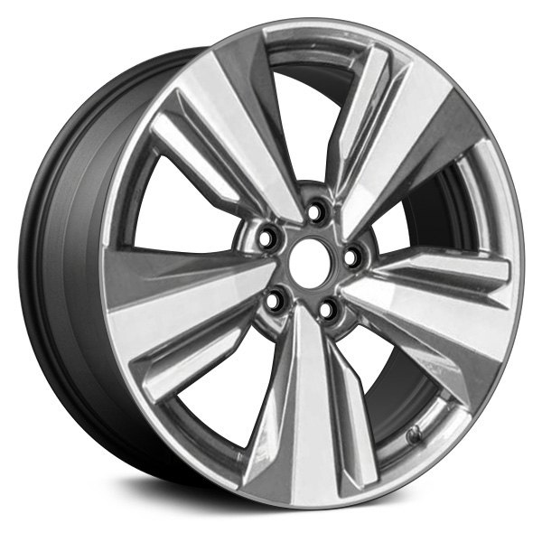Replace® - 19 x 7.5 5-Spoke Machined and Dark Charcoal Alloy Factory Wheel (Remanufactured)