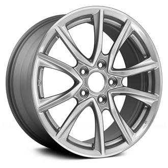Replace® - 5 V-Spoke Medium Charcoal with Machined Face 17x6.5 Alloy Factory Wheel - Remanufactured
