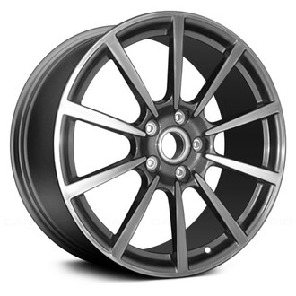 Replace® - 10-Spoke Machined and Medium Charcoal 20x11 Alloy Factory Wheel - Remanufactured