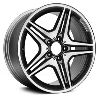 Replace® - Double 5-Spoke Machined and Charcoal Silver 18x7.5 Alloy Factory Wheel - Remanufactured