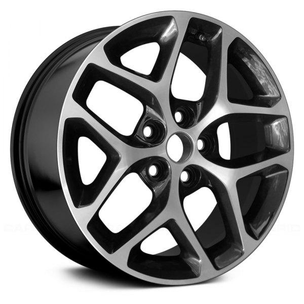 Replace® - 18 x 8 5 Y-Spoke Gloss Black with Machined Accents Alloy Factory Wheel (Remanufactured)