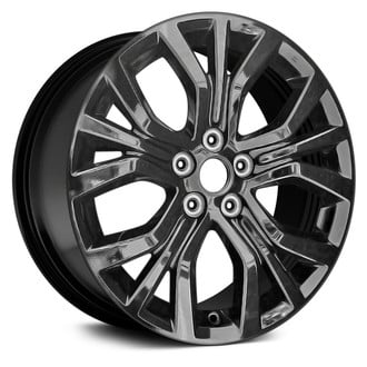Replace® - 5 W-Spoke Black with Machined Face 18x7 Alloy Factory Wheel - Remanufactured
