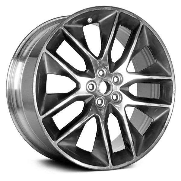 Replace® - 20 x 8.5 5 Y-Spoke Polished with Dark Smoked Hyper Silver Alloy Factory Wheel (Remanufactured)