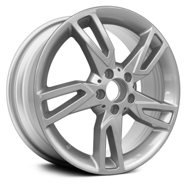 Replace® - 18 x 8.5 5 Double Spiral-Spoke Bluish Silver Alloy Factory Wheel (Remanufactured)