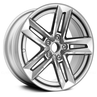 Replace® - Double 5-Spoke Bright Silver Metallic 17x7 Alloy Factory Wheel - Remanufactured