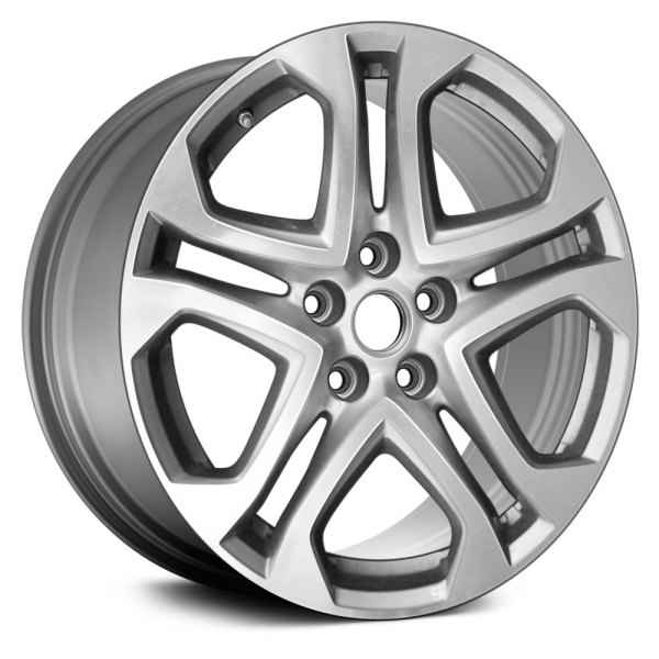 Value 5 Spokes Medium Silver Metallic Factory Alloy Wheel Quality Replacement 