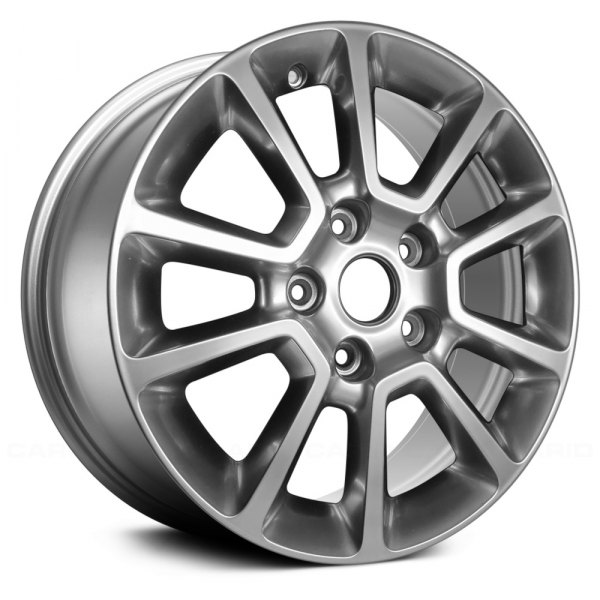 Replace® - 17 x 6.5 5 V-Spoke Smoked Silver Alloy Factory Wheel (Remanufactured)