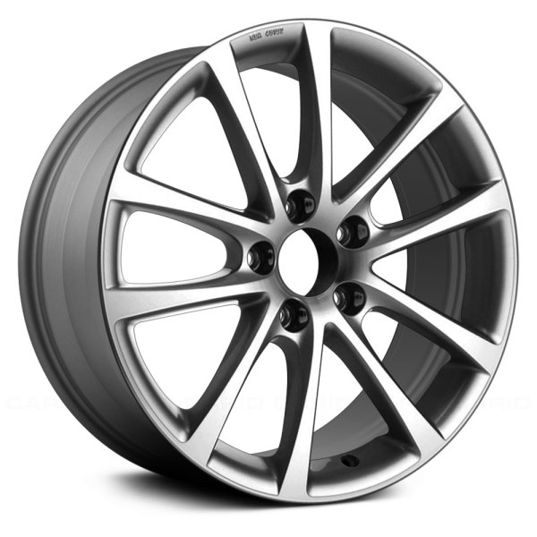 Replace® - 17 x 7.5 5 V-Spoke Medium Charcoal Metallic with Machined Accents Alloy Factory Wheel (Remanufactured)