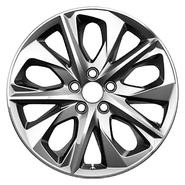 Replace® - 20 x 8 10-Spoke Hyper Black PVD Alloy Factory Wheel (Remanufactured)