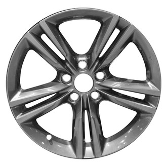 Replace® - 5 Double-Spoke Painted Dark Bluish Charcoal 18x8 Alloy Factory Wheel - Remanufactured