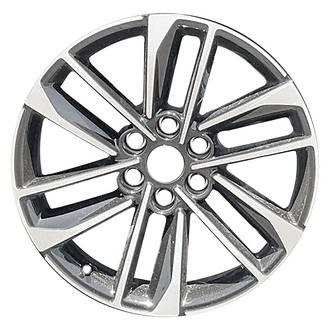 Replace® - 12 I-Spoke Machined Gloss Black 20x9 Alloy Factory Wheel - Remanufactured