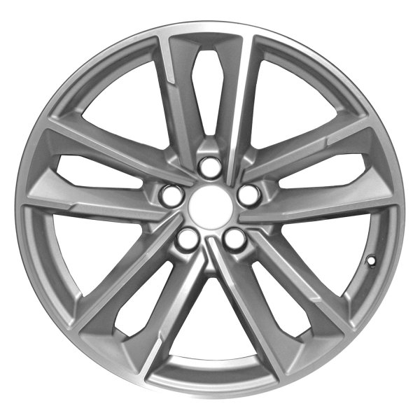Replace® - 19 x 8.5 Double 5-Spoke Machined Medium Charcoal Matte Alloy Factory Wheel (Remanufactured)