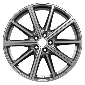 Replace® - 10 I-Spoke Machined Medium Charcoal Metallic 20x8.5 Alloy Factory Wheel - Remanufactured