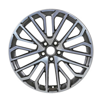 Replace® - 10 Split-Spoke Machined Dark Charcoal Metallic 20x8.5 Alloy Factory Wheel - Remanufactured