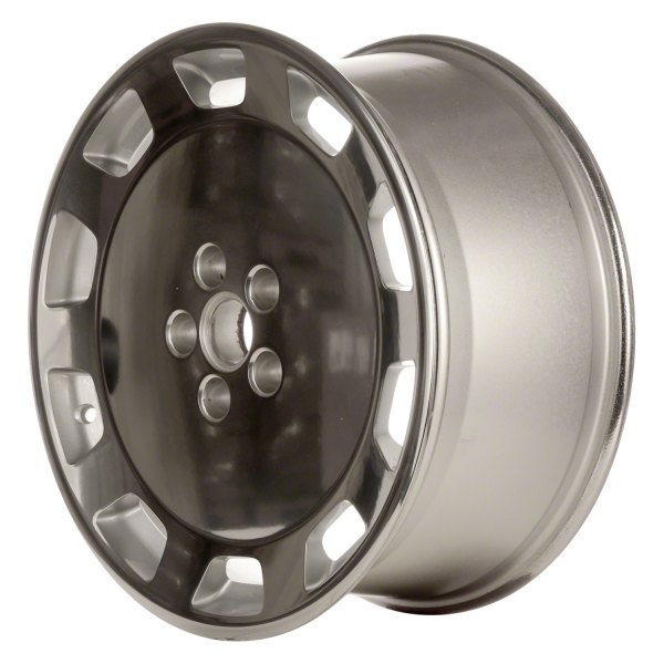 Replace® - 18 x 8 10-Slot Polished with Silver Windows Hand Masked Alloy Factory Wheel (Factory Take Off)
