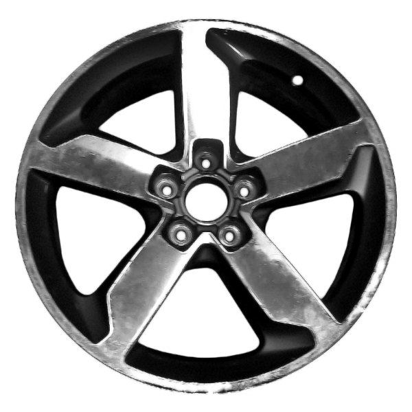 Replace® - 18 x 7 5-Spoke Machined and Medium Charcoal Alloy Factory Wheel (Factory Take Off)