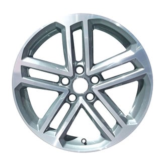 Replace® - Double 5-Spoke Machined and Medium Charcoal 18x8 Alloy Factory Wheel - Replica